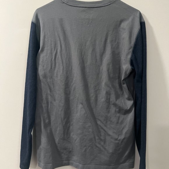 Long-sleeved Blue & Gray Shirt - Picture 3 of 3